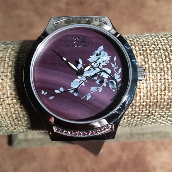 PORSAMO BLEU NWOT AUTHENTIC CARMEN LUXURY LILAC WATCH - Picture 1 of 13